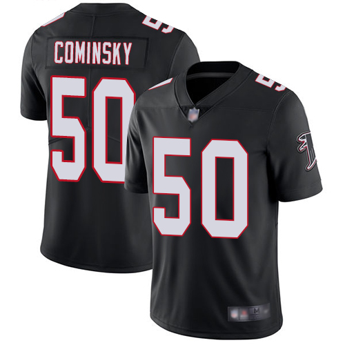 Atlanta Falcons Limited Black Men John Cominsky Alternate Jersey NFL Football #50 Vapor Untouchable